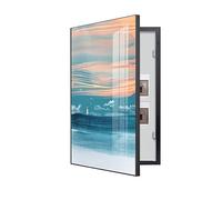 YLME Copertura Quadro Elettrico Decorativa, Nascondi Contatore, Quadri Copri Contatori Elettrici da Parete, Sono Disponibili Vari Stili, Ideale per la Tua Casa Quadri,C(Black),40×60cm