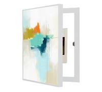YLME Copertura Quadro Elettrico Decorativa - Nascondi Contatore Quadri Copri Contatori Elettrici da Parete - Sono Disponibili Vari Stili,White(b),50x60 cm