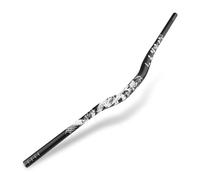 YLME Manubrio MTB, Manubrio MTB A Forma di Rondine 31.8 * 720/780 Mm, Manubrio MTB Montante del Manubrio della Bicicletta in Lega di Alluminio, per BMX-MTB,Bianca,720MM