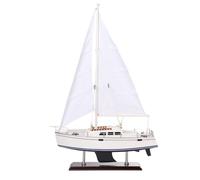 YLME Modellino di Barca a Vela Modellino di Nave Decorativa Nautica da 58cm | Decorazione a forma di barca a vela Per casa, ufficio, soggiorno, mensola Regalo marittimo per gli amanti della vela