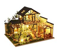 YLME Puzzle 3D Kit Fai da Te per casa delle Bambole Giapponese in Legno Giocattoli in Miniatura Fatti a Mano con mobili Regali di Compleanno e Natale per Adolescenti e Adulti