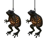 Ylnailky Decorazione Rana - Illuminazione Ambientale Esterna Carina - Luci Decorative Statue Di Rana Da Esterno,Per Patio Cortile Giardino Recinto Albero Percorso Interno Camera Da Letto Soggiorno