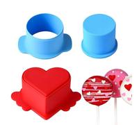 Ylnailky Forma Per Dolcetti Su Stecco,Set Per Cake Pop Con Tagliaforma Spingitore E Stampini - Accessori Cottura Casa Per Dessert Spiedini Con Forme Lisce Strumento Didattico