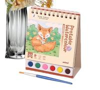 Ylnailky Libro Da Colorare Ad Acquerelli Per Bambini | Set Riutilizzabile Con Libro Di Esercizi E Colori,Quaderno Educativo Per Disegno Per Principianti Adatto A Feste Di Compleanno Lezioni D'Arte E