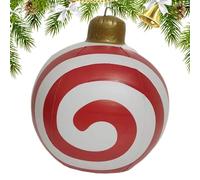 Ylnailky Palle Natalizie Gonfiabili | Decorazioni Per Le Feste Gonfiabili In PVC Da 61 Centimetri - Palle Stagionali Ornamentali Da Gonfiare | Per Inverno Esterno Cortile Giardino Portico Natalizio E