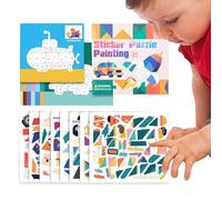 Ylnailky Puzzle Adesivi,Libri 3D Di Animali Apprendimento Bambini | Giocattolo Educativo Apprendimento Animali Per Viaggio E Prima Infanzia