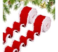 Ylnailky Rotolo Di Per Decorazioni Natalizie | 2 Pezzi Artigianato Invernale - Nastro Di Iuta Per Le Decorazioni Di Natale - Per Albero Bouquet Ghirlanda Torta Tavolo Festa Raduno Familiare Matrimonio