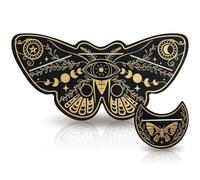 Ylnailky Supporto Carte Tarocchi Da Esposizione,Decorazione Scrivania In Legno A Forma Di Farfalla - Porta Carte Rettangolare Esoterico | per Ufficio Camera Scrivania Libreria Divinazione Spiritualità