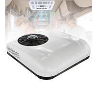 ylpddmm Condizionatore d'Aria per Camper da Tetto,Condizionatore d'Aria CC, Climatizzatore da Parcheggio da 12v/24v per Minivan, Condizionatore per Camper, Camion,Raffreddamento efficiente,White-12V