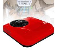 ylpddmm Condizionatore d'Aria per Camper da Tetto,Condizionatore d'Aria CC, Climatizzatore da Parcheggio da 12v/24v per Minivan, Condizionatore per Camper, Camion,Raffreddamento efficiente,Red-24V