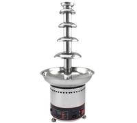 ylpddmm Fontana di Cioccolato, Fontana per fonduta di Cioccolato, 4/5/6/7 Livelli, in Acciaio Inox, per Fusione di Cioccolato, per Feste di Laurea, Halloween, Natale,5Tier