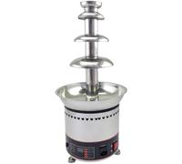 ylpddmm Fontana di Cioccolato, Fontana per fonduta di Cioccolato, 4/5/6/7 Livelli, in Acciaio Inox, per Fusione di Cioccolato, per Feste di Laurea, Halloween, Natale,4Tier