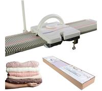 ylpddmm Macchina per Maglieria Calibro Medio, Macchina per Maglieria, LK150 6,5 mm Calibro Medio 150 Punti Set per Tessitura Domestica Intelligente Portatile in plastica con Accessori