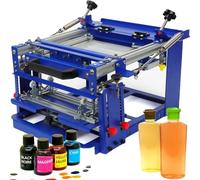 ylpddmm Macchina Serigrafica cilindrica, Stampante a Cilindro per Bottiglie cilindriche con Superficie Curva da 80 mm di Diametro, Macchina Serigrafica per Penne, Bicchieri, Bottiglie