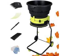 ylpddmm Trituratore Elettrico da Giardino, trituratore per Foglie, trituratore Elettrico per Compost, Motore da 8.000 Giri/min con Rapporto di riduzione 17:1, per Foglie e Erba,30mPowerCord
