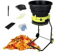 ylpddmm Trituratore/trituratore Elettrico per Foglie,Trituratore da Giardino Elettrico, Rapporto di riduzione 17:1, 8.000 Giri/min, tritura Fino a 209 Litri al Minuto,20mPowerCord