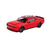 YLQERZ 1:24 Per Dodge Challenger SRT Hellcat Scala Simulazione Casting Modello Di Auto Tirare Indietro Die Cast Toy Car Decorativi Da Collezione(Green 2)