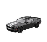 YLQERZ 1:24 Per Dodge Challenger SRT Hellcat Scala Simulazione Casting Modello Di Auto Tirare Indietro Die Cast Toy Car Decorativi Da Collezione(Black 1)