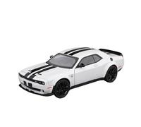 YLQERZ 1:24 Per Dodge Challenger SRT Hellcat Scala Simulazione Casting Modello Di Auto Tirare Indietro Die Cast Toy Car Decorativi Da Collezione(White 1)