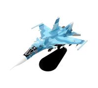 YLQERZ Aerei in Metallo in Miniatura 1:100 per La Collezione di Modelli di Aerei da Combattimento Bombardieri SU-34 Duckbill Dell'aeronautica Russa WLTK per visualizzazione