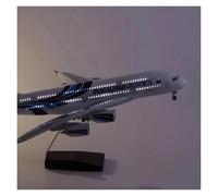 YLQERZ Aerei in Metallo in Miniatura 1:160 47CM per A380 Malaysia Set di Aerei da Esposizione in Resina Pressofusa Leggera Modello Air Force per visualizzazione(with Light)