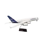 YLQERZ Aerei in Metallo in Miniatura 1/160 Bilancia per Aereo A380 Lufthansa Compagnia Aerea Modello di Luce Resina Aereo Collezione Pittura Airbus Desktop per visualizzazione(No Light)