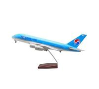 YLQERZ Aerei in Metallo in Miniatura 1:160 per Airbus A380 Modello Aereo Coreano Pressofusione Macchina Souvenir Decorazione Raccolta Visualizzazione Statica per visualizzazione(with Light)