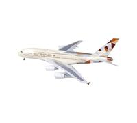 YLQERZ Aerei in Metallo in Miniatura 1:160 per Modello di Aereo in Resina Etihad A380 Materiale in Resina Modello Visualizzazione Aerei Modello Statico per visualizzazione(No Light)