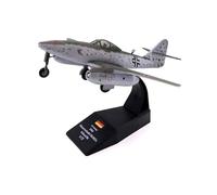 YLQERZ Aerei in Metallo in Miniatura 1:72 per La Seconda Guerra Mondiale Tedesco Messerschmitt Me262 Jet Militarizzato Modello Aereo Caccia Giocattolo per visualizzazione