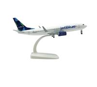 YLQERZ Aerei in Metallo in Miniatura 20 Cm per Il Modello di Aereo Jet Blue B737 Boeing 737 Jet in Lega di Metallo Pressofuso con Carrello di Atterraggio per visualizzazione