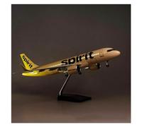 YLQERZ Aerei in Metallo in Miniatura 47CM Resina Pressofusa 1/80 per A320NEO Spirit Model Light & Wheel Landing Gear per visualizzazione(with Light)