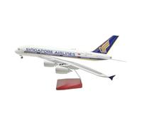 YLQERZ Aerei in Metallo in Miniatura 47CM1:160 Scala Airbus per A380 Singapore Modello Aereo Pressofusione Macchina Souvenir Decorazione Collezionata da Aviazione per visualizzazione(No Lamp)