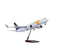 YLQERZ Aerei in Metallo in Miniatura Kit di Modellismo in Resina Pressofusa da 47 Cm per Aereo B737-800 della Mongolian Airlines con Luci E Ruote per visualizzazione