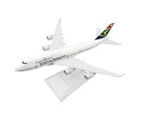 YLQERZ Aerei in Metallo in Miniatura Modello Aeromobile B-747 della South African Airways in Scala 1:400 Modello in Lega B747 Esposizione Statica per visualizzazione