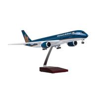 YLQERZ Aerei in Metallo in Miniatura Modello di Aereo A350 350 da 47 Cm per Vietnam Airlines con Ruote E Luce Scala 1:142 Giocattolo in Resina da Collezione per visualizzazione(No Light)