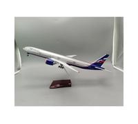 YLQERZ Aerei in Metallo in Miniatura Modello di Aereo B777 in Scala 1/157 da 47 Cm, Modello Russia Aeroflot con Carrello di Atterraggio Leggero E Ruote per visualizzazione(with Light)