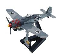 YLQERZ Aerei in Metallo in Miniatura Modello di Aereo da Caccia FW190 A-6 Pressofuso in Scala 1:72 Modello di Simulazione Statico da Collezione per visualizzazione
