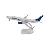 YLQERZ Aerei in Metallo in Miniatura Modello di Aereo Pressofuso Boeing 737 B737 JetBlue Airlines Modello in Lega Metallo da 20 Cm con Carrello Atterraggio per visualizzazione