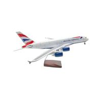 YLQERZ Aerei in Metallo in Miniatura Modello di Aeromobile Airbus A380 in Scala 1:160 Macchina per Pressofusione Decorazione Souvenir Raccolta per visualizzazione(with Light)