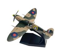 YLQERZ Aerei in Metallo in Miniatura Modello di Ornamento per Aereo da Caccia Spitfire della Seconda Guerra Mondiale in Scala 1:72, in Metallo Pressofuso per visualizzazione