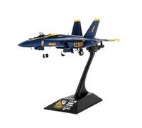 YLQERZ Aerei in Metallo in Miniatura Modello di Simulazione di Aereo in Lega Blue Angels in Scala 1:144 per Caccia F/A-18E della Marina Souvenir per visualizzazione
