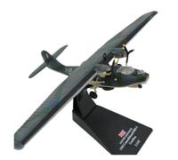 YLQERZ Aerei in Metallo in Miniatura Replica del Modello di Idrovolante Anfibio Canso Idrovolante PBY-5A Catalina in Scala 1/144 per visualizzazione