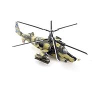 YLQERZ Aerei in Metallo in Miniatura Scala 1:72 per L'esercito Russo Modello Aereo da Combattimento Black Shark KA-50 Esposizione Commemorativa Decorata per visualizzazione