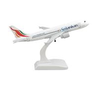 YLQERZ Aerei in Metallo in Miniatura Simulazione 1:400 da 20 Cm in Lega Metallica per Modello Aereo A320 dello Sri Lanka con Carrello Atterraggio Decorato per visualizzazione