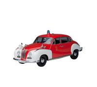 YLQERZ Auto Classica In Lega 1:18 Per BMW 502 FIRE BRIGADE Auto Della Polizia Camion Dei Pompieri Modello In Resina Collezione Decorazione Statica Decorativi Da Collezione