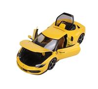 YLQERZ Auto Classica In Lega 1:18 Per Ferrari 296GTB Modello In Lega Auto Sportiva Con Porte Complete Adatto Per Giocattoli Per Hobby Adulti Giallo Decorativi Da Collezione