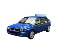 YLQERZ Auto Classica In Lega 1/18 Per Lancia Delta HF Integrale Modello Di Auto In Lega Tema Scena Ornamenti Blu Decorativi Da Collezione(Blue 2)