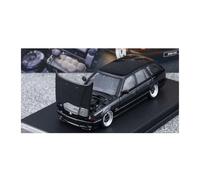 YLQERZ Auto Classica In Lega 1:64 Per BMW E34 Serie 5 MK3 TOURING Modello Auto In Lega Con Copertura Anteriore Per La Decorazione Della Scena Garage Decorativi Da Collezione(Black)