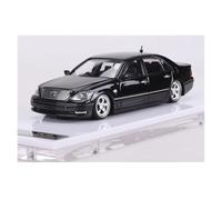 YLQERZ Auto Classica In Lega 1:64 Per Lexus LS430 Versione Bassa Collezione Di Modelli Di Auto In Resina Bianca Decorazione Statica Nera Decorativi Da Collezione(Black)