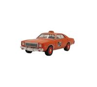 YLQERZ Auto Classica In Lega 1:64 Per Plymouth Fury 1977 Taxi Arancione Metallo Giocattolo Decorativo Modello Di Auto Giocattolo Per Gli Amanti Decorativi Da Collezione